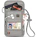 Lewis N. Clark RFID Blocking Stash Neck Wallet, Travel Pouch + Passport Holder for Women & Men, Gray