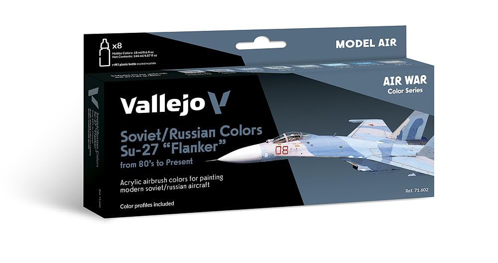 Vallejo AV Model Air Set -Soviet Su-27 Flanker 80's On