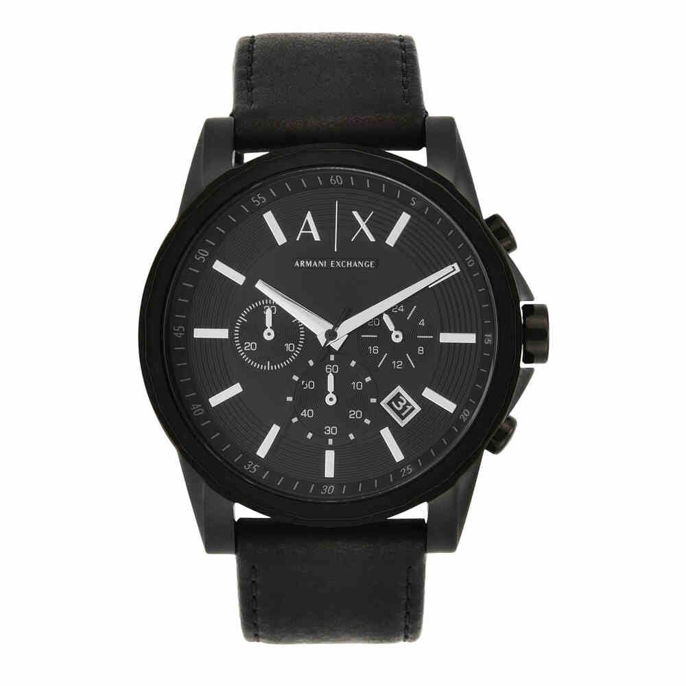 Armani Exchange AX Chronograph Watch for Men with Leather, Stainless Steel or Silicone Band