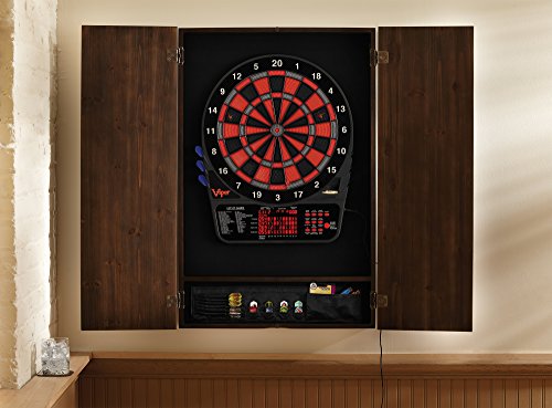 Viper Metropolitan Electronic Soft Tip Dartboard Cabinet: Cabinet Only (No Dartboard), Espresso Finish