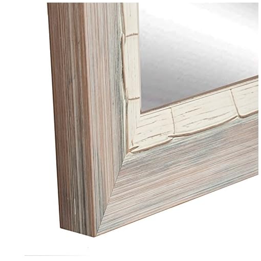 BrandtWorks Weathered Beach Square Wall Mirror Beachfront Decor