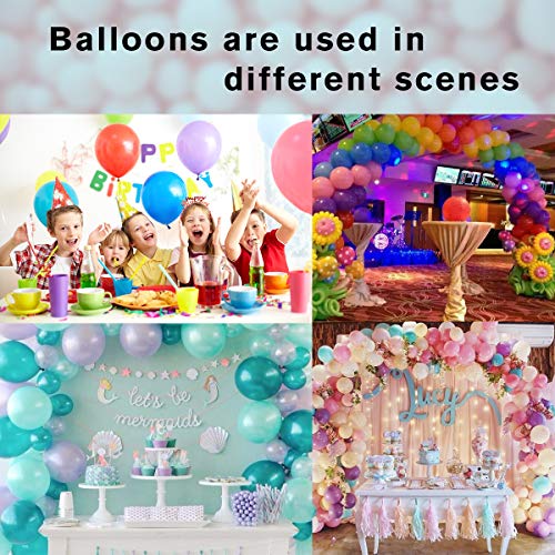 image for Vecook 100 PCS Party Balloons, 12 Inch High Quality Assorted Colorful 