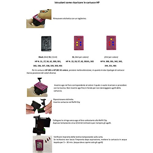 Kit-de-Recarga-para-Cartuchos-no-301-302-303-304-62-300-901-350-21-22-27-28-56-57-Negro-y-Color-400-ml-Tinta