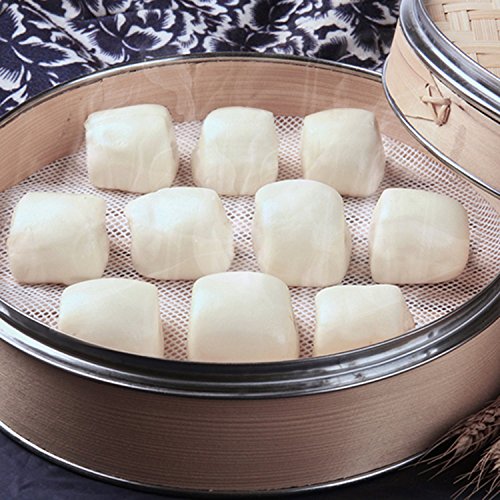 3 Silicone+Steamer+Liners+Steamed+Dumplings