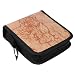 MECO(TM) World Global Map CD DVD Holder 40 Disc DJ Storage Organizer Wallet Case Bag Album (Yellow)