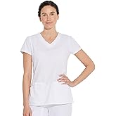 Dickies Scrubs Top for Women, V-Neck Womens Scrub Tops, Contemporary Fit with 4 Pockets - 85906