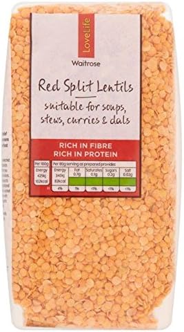 Waitrose Love Life Red Split Lentils 500g