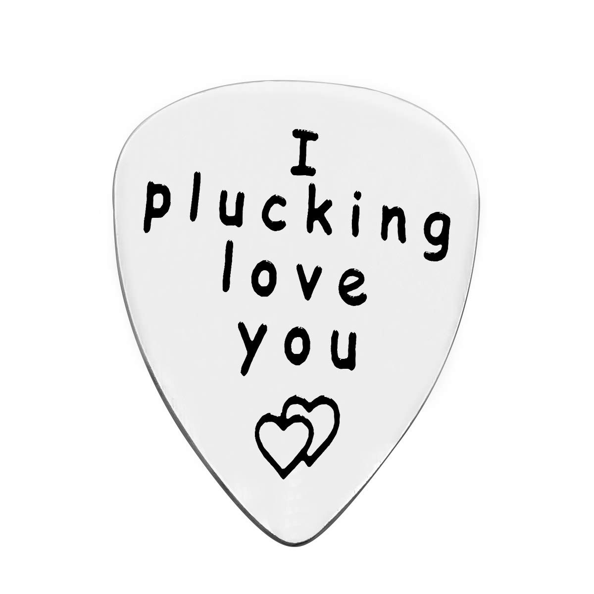 Dad Fathers Day Gift Couples Gift for Boyfriend I Plucking Love You Guitar Pick Gift for Men Funny Guitar Player Lover Musician Valentine Anniversary Christmas Birthday Gift for Him Long Distance Gift