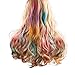Maydear Temporary Hair Chalk Comb-Non Toxic Hair Color Comb and Safe for Kids (6 Color Options) (Purple)