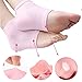 AYAOQIANG Gel Heel Socks Open Toe Socks for Dry Hard Cracked Skin Moisturizing Day Night Care Skin,Gel to Heal Dry Cracked Heels -2 Pair(Pink and Green)
