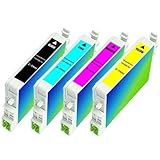 Remanufactured Ink Cartridges Replacement For T060,T0601,T060120 (Black, Cyan, Magenta, Yellow 4-Pack)
