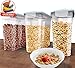Shazo 2 PC (9.5L | 321 Oz) Extra Large Bulk Food Storage Containers with Airtight Lids for Flour, Sugar, Rice, Cereal & Pasta - Leakproof, BPA-Free Plastic Canisters for Kitchen & Pantry Organization