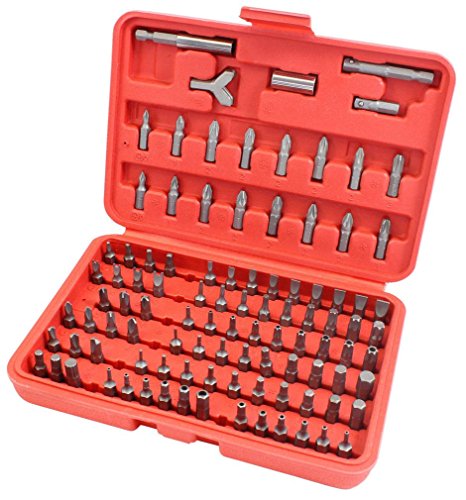 Click Here to See More Images DDLBiz 100pc Professional Security Screwdriver Tamper proof Torx Hex Bit Set + Red Case