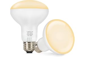 ALAMPEVER 2 Pack Reptile Heat Bulb, 75W Basking Light for Bearded Dragon, E26 Base, Durable Basking Bulb for Amphibian, Lizar