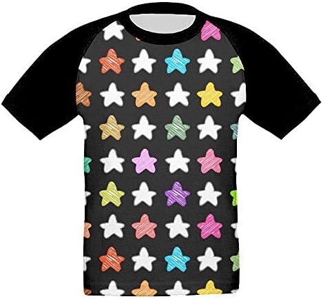 Stars Kids Casual Short Sleeves T-Shirt Fitness Running Sport Training Shirt