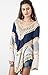 Umgee Women's Crochet Lace Fringe Boho Bohemian Blouse Top Frayed Blouse
