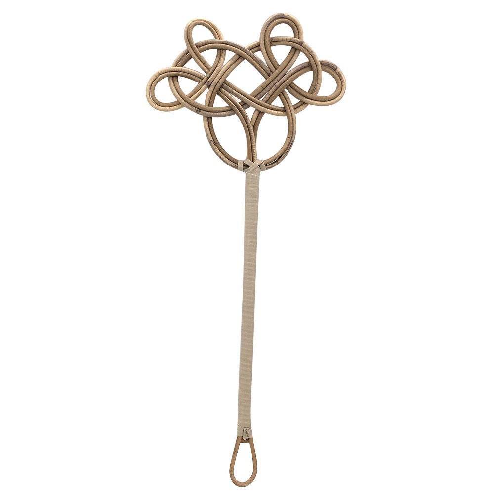 E-FOREST Traditional Racket Woven by Rattan for Clean Duster of Quilt and Carpet Beater