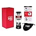 Edgy Wine Aerator Decanter Set with Stunning Red Gift Box, Cork Filter, Travel Pouch and No Drip Stand