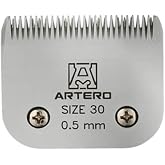 Artero #30 A5 Clipper Blade 0.02 in (0.5 mm) for Dog Clippers | Very Close Cut, Base for Snap-On Guard Combs, Cryogenic Tempered Steel, Fits Andis, Oster, Moser, Heiniger
