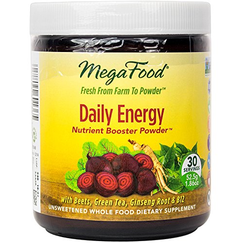 MegaFood - Daily Energy Booster Powder, Promotes Sustained Energy Throughout the Day, 30 Servings (1.86 oz) (FFP)