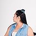 HairZing Criss-Cross Comb 2-Pack, Hair Accessory Perfect for UpDos and Twists, Black/Turquoise, Medium