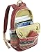 Kinmac Canvas Backpack with Massage Cushioned Straps,Travel Outdoor Backpack (Wine-Bohemian)