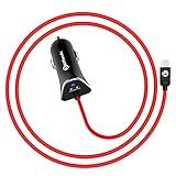 BitTrendx, Dual 4.8A/24W USB Type C Car Charger with Built-in USB C Cable for Samsung Note 9/8 Galaxy S9/S9 Plus/S8/S8 Plus, OnePlus 5/5T 6/6T, Google Pixel, LG G7/G6/V30/V20, Nexus 6P/5X and More