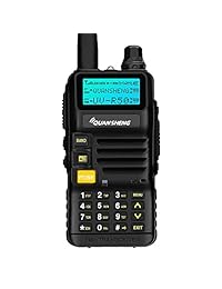 Quansheng uv r50 recargable Dual Band radios de dos vías Walkie Talkies de largo alcance (136   174 MHz VHF y 400   520 MHz UHF) jamón Amateur Radio batería de iones de litio y cargador incluido