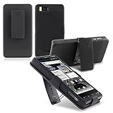 Black Slide Case With Belt Clip Swivel Holster Stand for Motorola Droid X MB810 / Droid X2 MB870