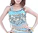 BellyLady Tribal Belly Dance Halter Banadge Bra Top with Pad-NavyBlue