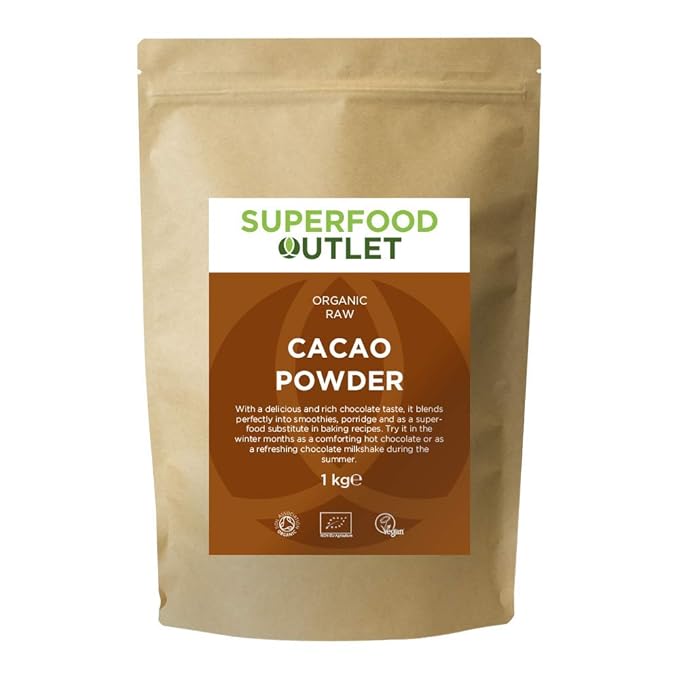 Raw Cacao Powder 1KG Superfood Outlet Amazon.co.uk Grocery