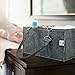 Colorful Baby Diaper Caddy – Nursery Storage Caddy and Car Organizer Bin – Easily Holds Diapers, Wipes, Toys | Baby Shower Gift for Newborn and Moms – Portable Tote Travel Diaper Bag (Moonlight Grey)