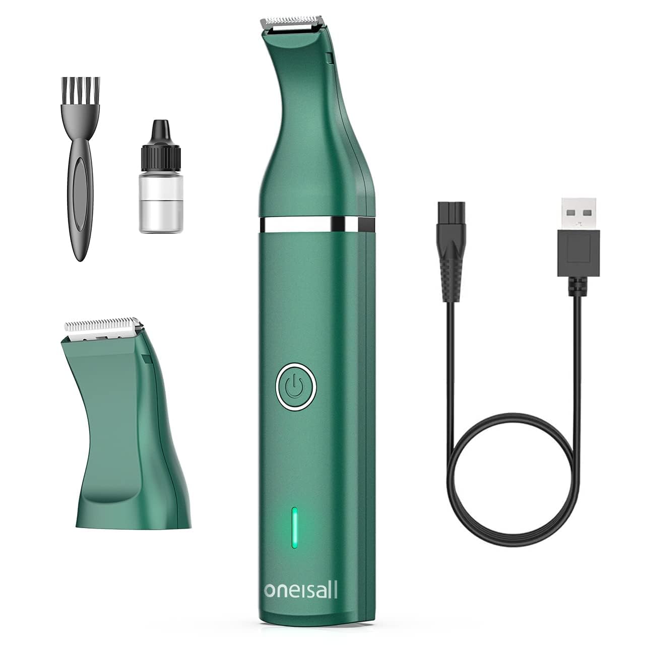 oneisall Dog Paw Trimmer, Quiet Dog Clippers, Paw Shaver for Dogs Cats Paws, Eyes, Ears, Face