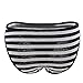 Nightaste Women Cotton French Cut Briefs Pack of 5 Assorted Ladies Bikini Underwear Panties with Color Stripes (Large, Assorted)