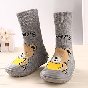 Gaorui Baby Toddler Girl Boy Socks Shoes Cartoon Animals Anti-Slip Boots Slipper Indoor