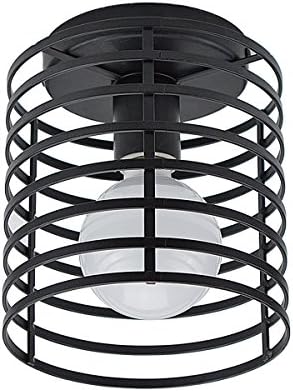 Lysed Semi-Flush Mount Ceiling Light,Industrial Vintage Style Ceiling Lamp for Dining Room Home Decoration