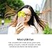 HAWEEL USB Phone Fan, 3.5 inch Fashion Two Ports Portable USB/Micro USB Phone Mini Fan with Two Leaves for Samsung Galaxy S6 / S5, Other Mobile Phone with OTG Function(White)