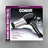 Conair 1875 Watt Full Size Pro Hair Dryer with Ionic Conditioning, Black/Chrome