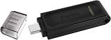 Kingston DataTraveler 70 DT70 128GB USB-C Flash Drive USB 3.2 Gen 1 Black view 3