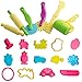 Beelittle 47 Pieces Clay Dough Tools Kit with Models and Molds, Random color