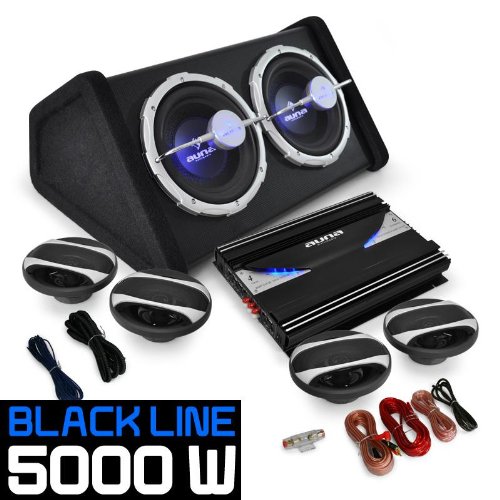 Buy AUNA 4.1 Car Audio HiFi System 'Black Line 500' Amplifier Speaker