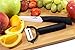 Home Kitch 4 inch Utility Ceramic Knife Set For Fruits And Vegetables. Fruit Vegetable Peeler With Paring Knife (Black)