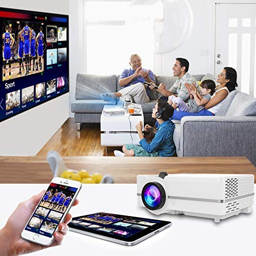 image for WONNIE Projector, Mini Projector 2400 Lumens 170