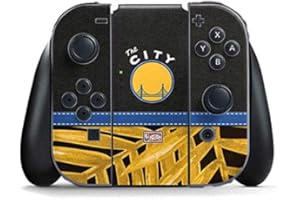 Skinit Decal Gaming Skin compatible with Nintendo Switch Joy Con Controller - Officially Licensed NBA Golden State Warriors Retro Palms Design