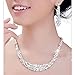 Lookatool Crystal Bridal Jewelry Sets Hotsale Necklace+Earrings Jewelry Wedding