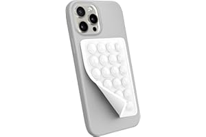 StickyGrippy Suction Phone Case Mount, Silicon Adhesive Phone Accessory for iPhone and Android, Hands-Free Fidget Toy Mirror 