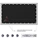 Windscreen4less Privacy Fence Screen 5' x 50' Heavy Duty Windscreen Fencing Mesh Fabric Shade Net Cover for Outdoor Wall Garden Yard Pool Deck, Black