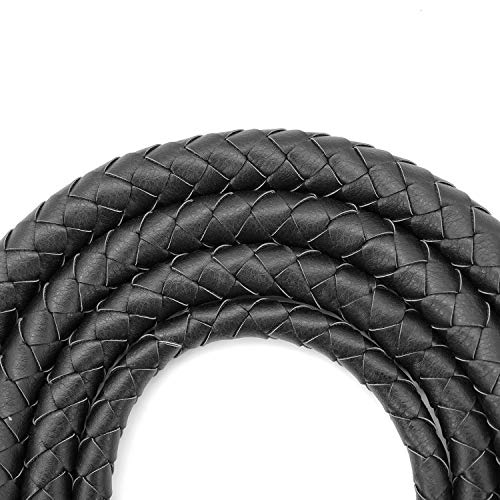 SCARLET KITTEN Cowboy Whip Cat Woman Long Whips Costumes Supplies for Halloween Costume Accessories 5.3ft/1.6m, Black