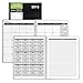Delane 2019 Monthly Daily Planner Calendar / Appointment Book, Black Cover, 8.5 x 11