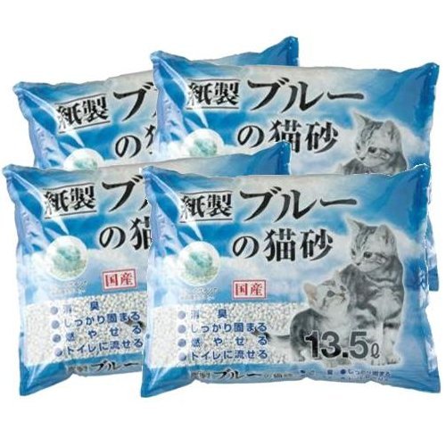 【ケース販売】ブルーの猫砂 13.5L×4袋商品画像